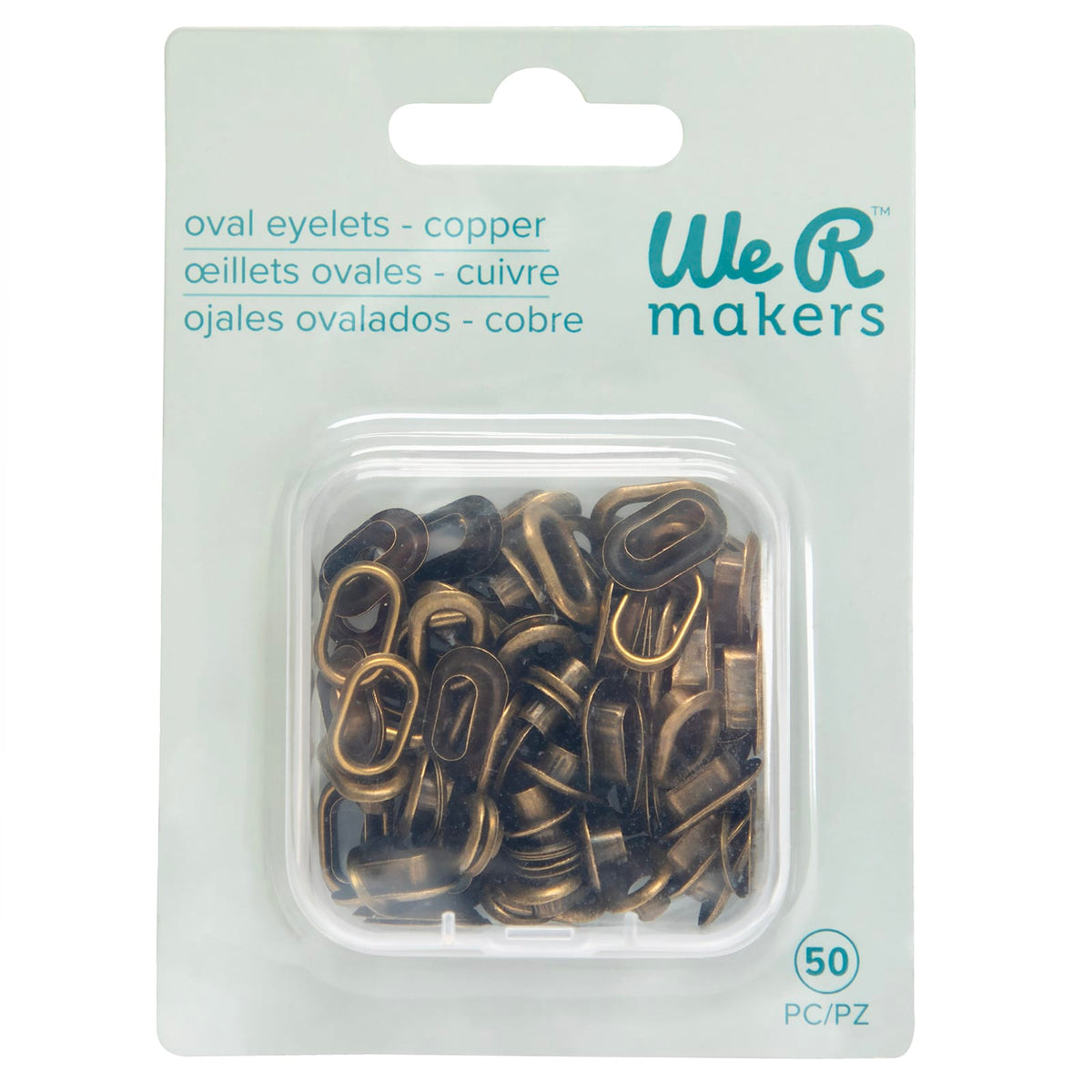 We R Makers Clips & Fasteners We R Makers - Oval Size Eyelets - Copper (50 Pack)