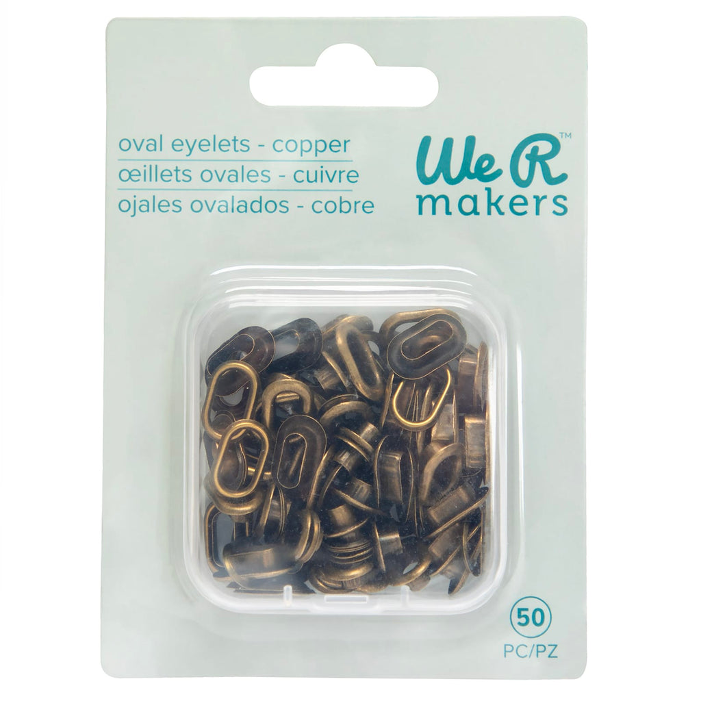 We R Makers Clips & Fasteners We R Makers - Oval Size Eyelets - Copper (50 Pack)