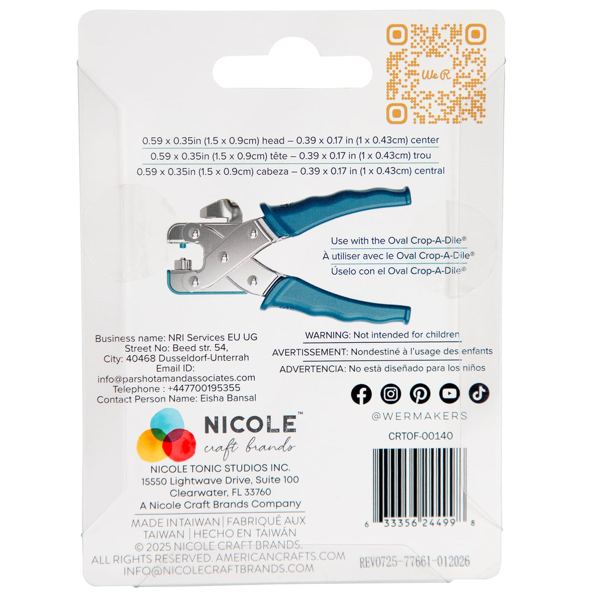 We R Makers Clips & Fasteners We R Makers - Oval Size Eyelets - Copper (50 Pack)