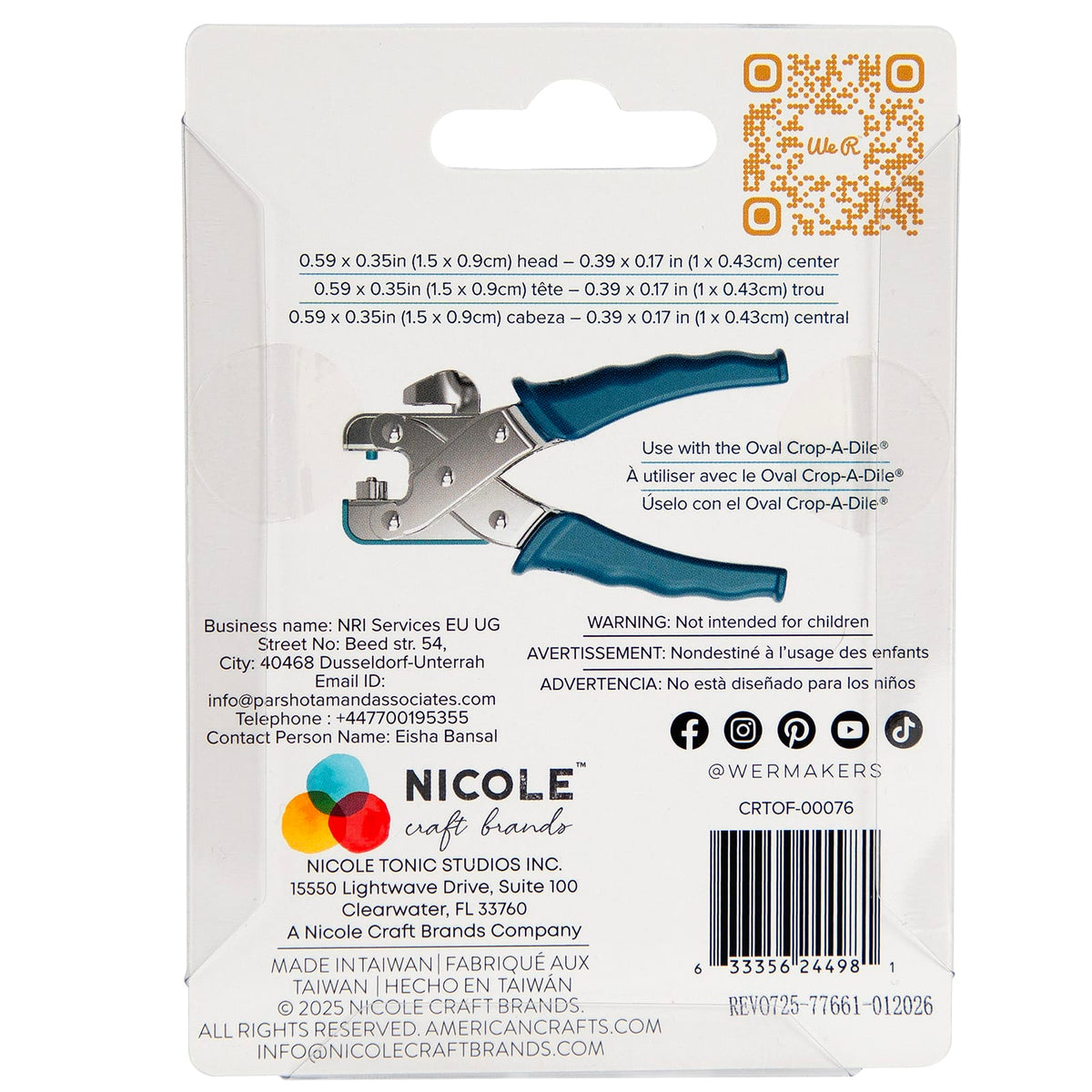 We R Makers Clips & Fasteners We R Makers - Oval Size Eyelets - Silver (50 Pack)