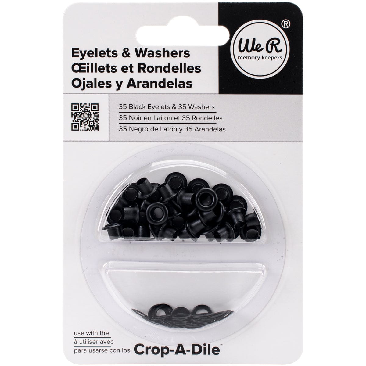 We R Makers Clips & Fasteners We R Standard Size Eyelets & Washers - Available in Multiple Color Sets