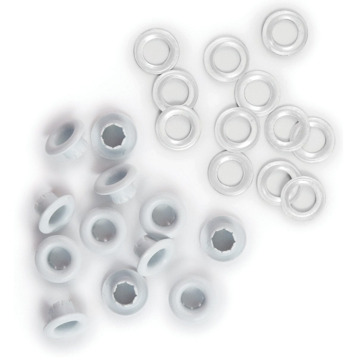 We R Makers Clips & Fasteners White 70/Pkg We R Standard Size Eyelets & Washers - Available in Multiple Color Sets