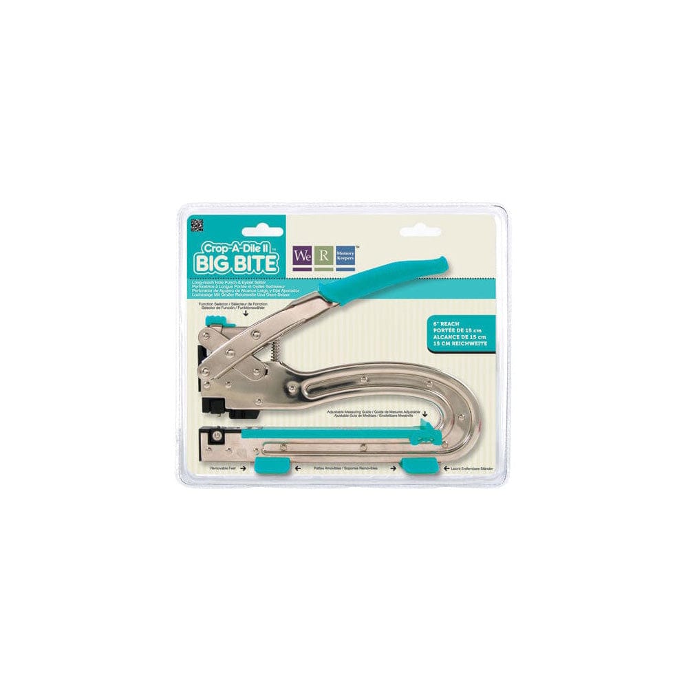We R Makers Crop-A-Dile Crop-A-Dile II Big Bite Punch-Long Reach And Eyelet Setter