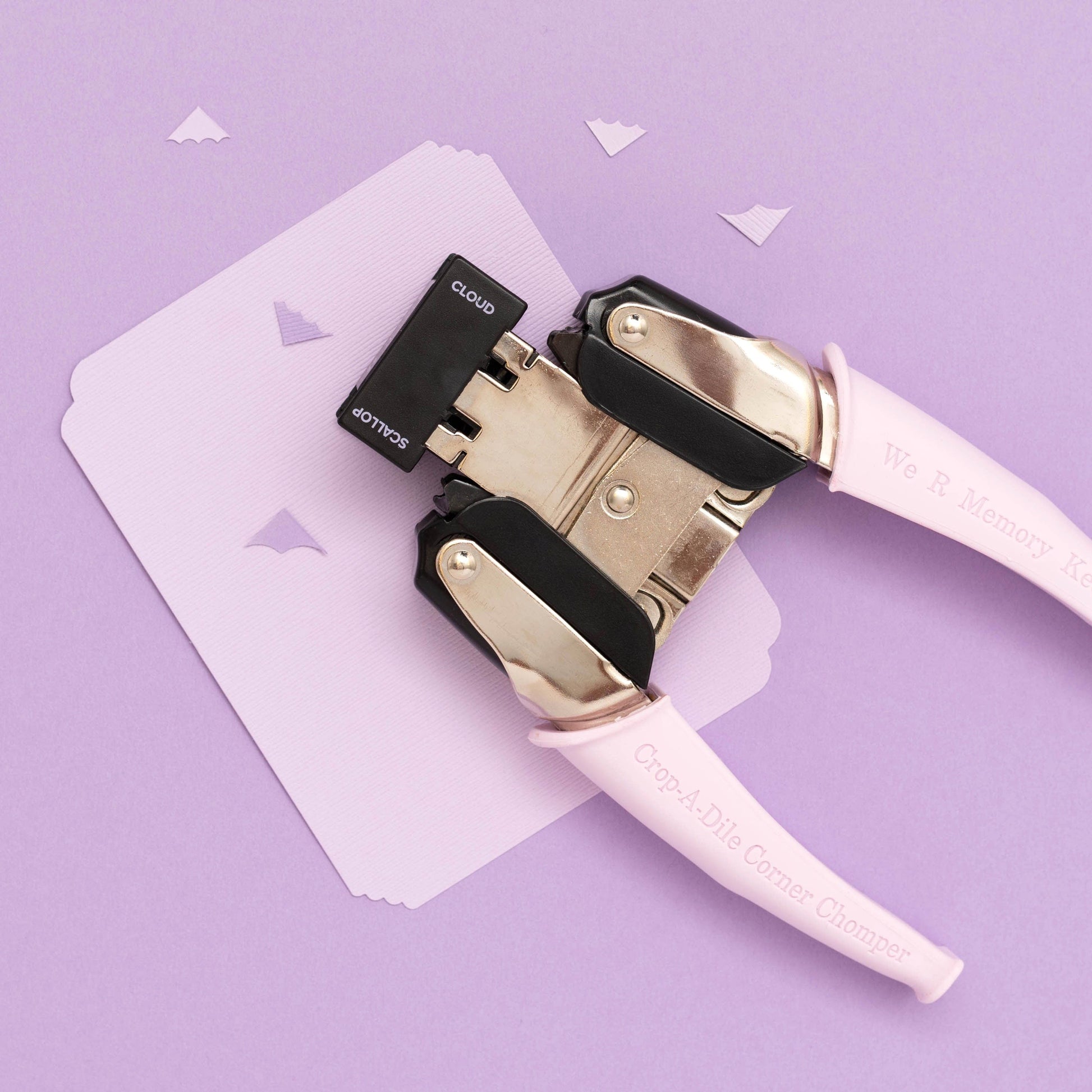 We R Makers Crop-A-Dile Crop-A-Dile Retro Corner Chomper Tool-Scallop & Cloud