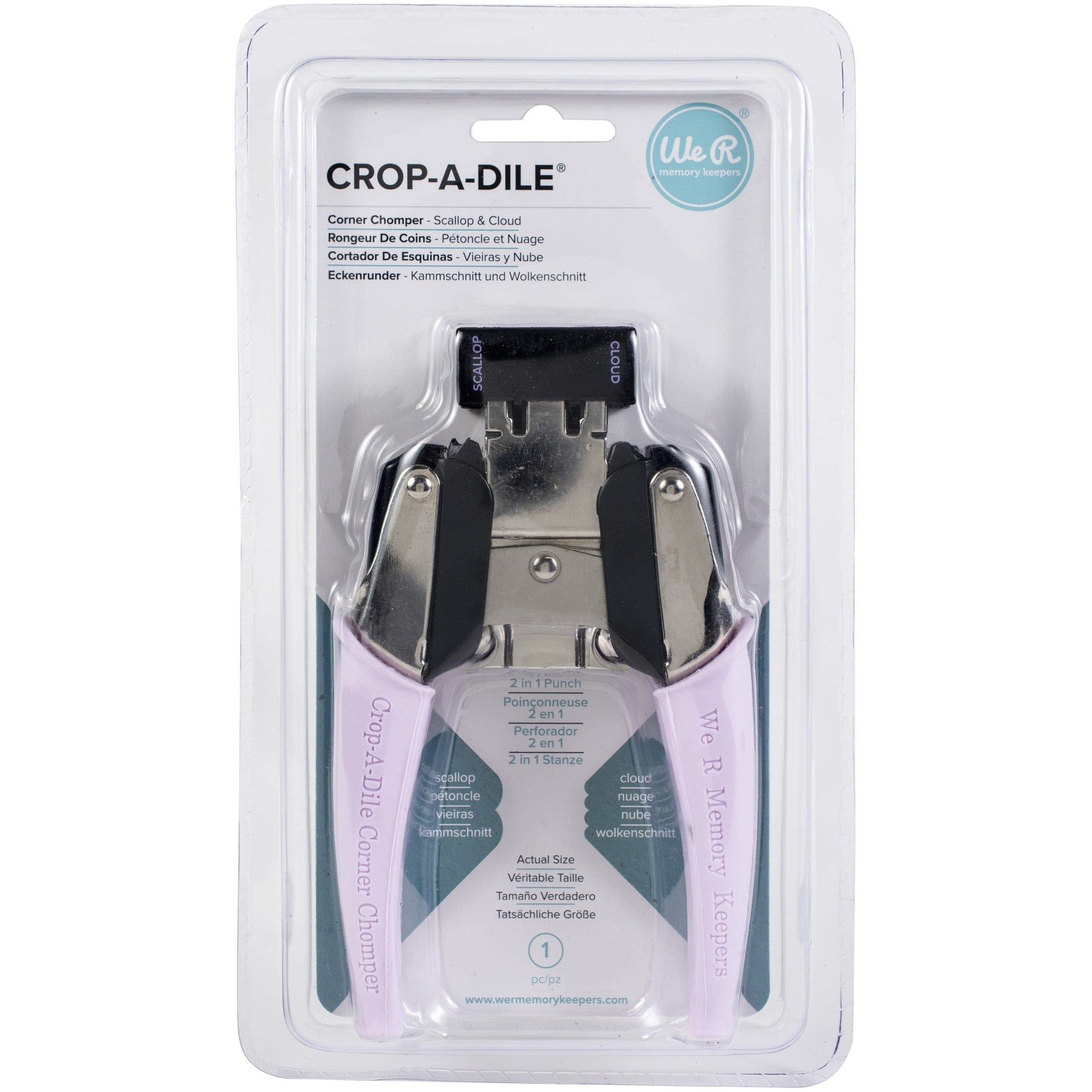 We R Makers Crop-A-Dile Crop-A-Dile Retro Corner Chomper Tool-Scallop & Cloud