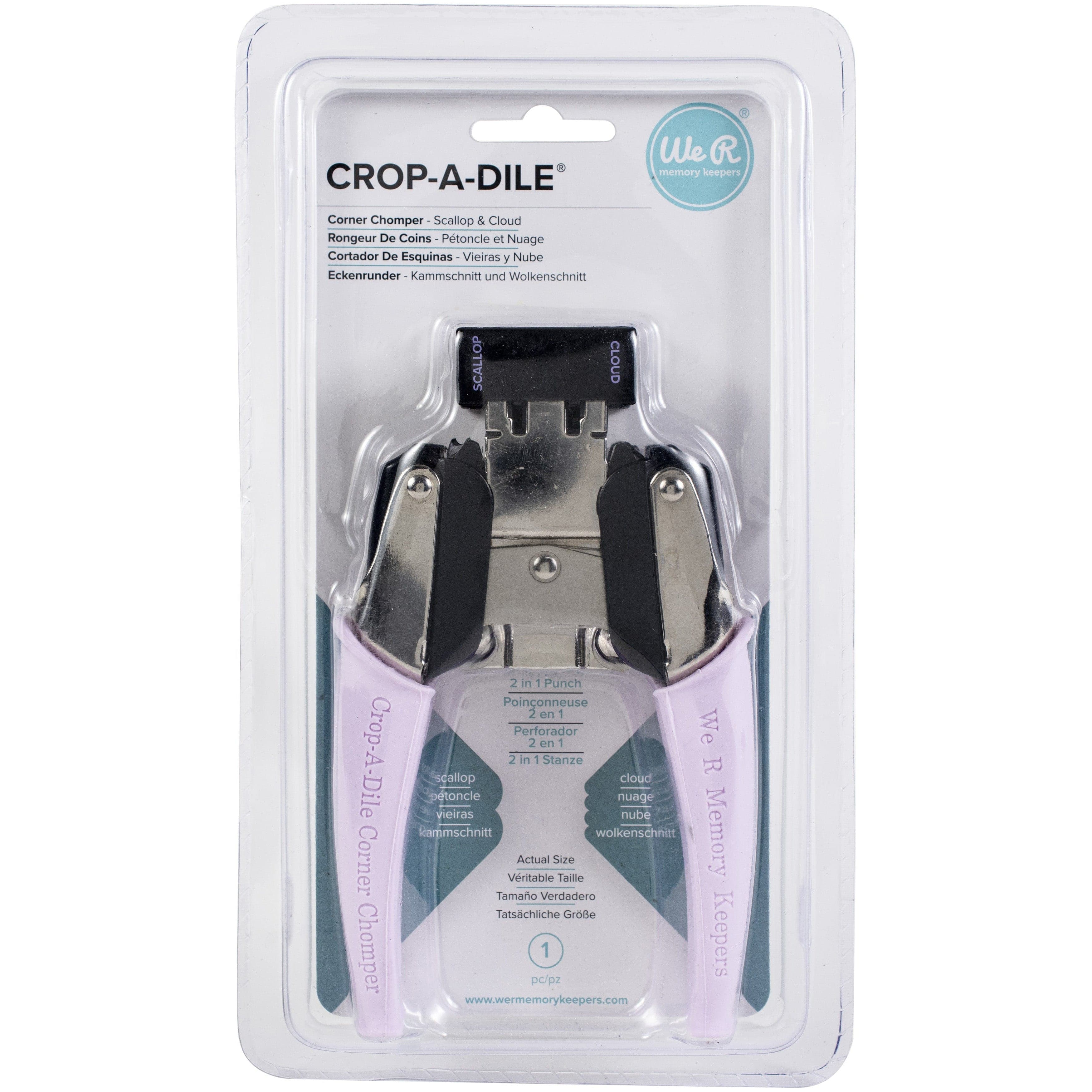 We R Makers Crop-A-Dile Crop-A-Dile Retro Corner Chomper Tool-Scallop & Cloud