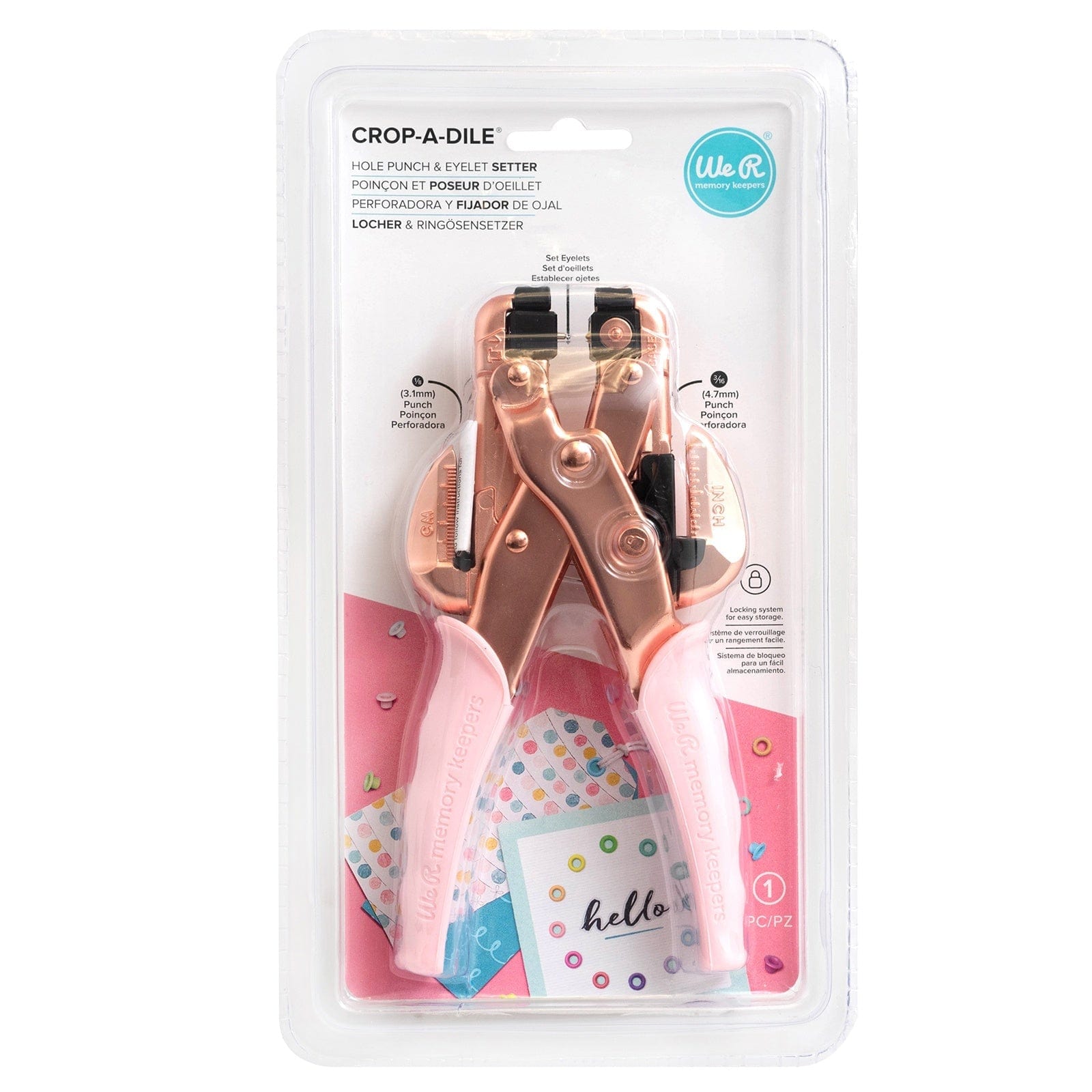 We R Makers Crop-A-Dile We R Makers Crop-A-Dile Hole Punch & Eyelet Setter
