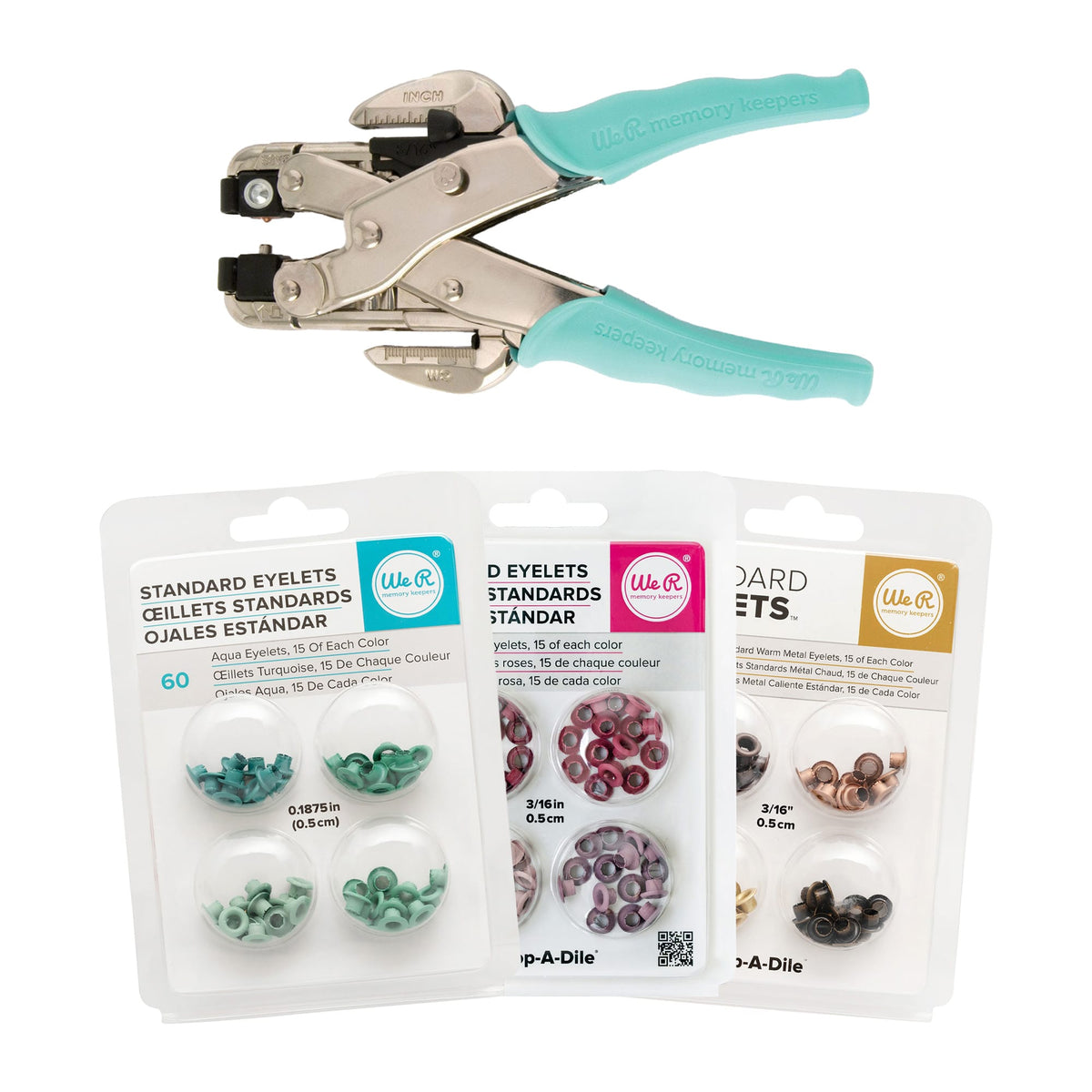 We R Makers Crop-A-Dile We R Makers - Crop-A-Dile Hole Punch & Eyelet Setter Bundle
