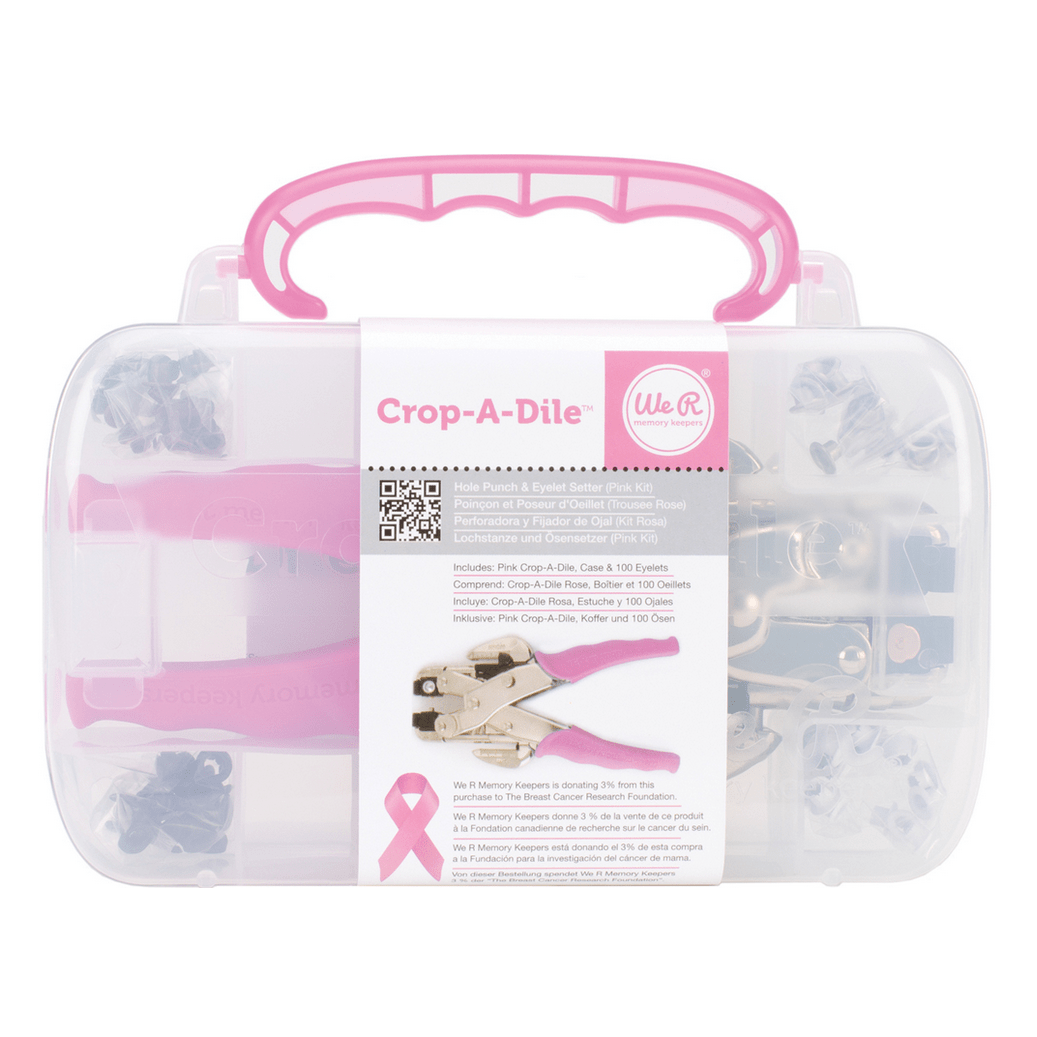 We R Makers Crop-A-Dile We R Makers Crop-A-Dile Hole Punch & Eyelet Setter Kit