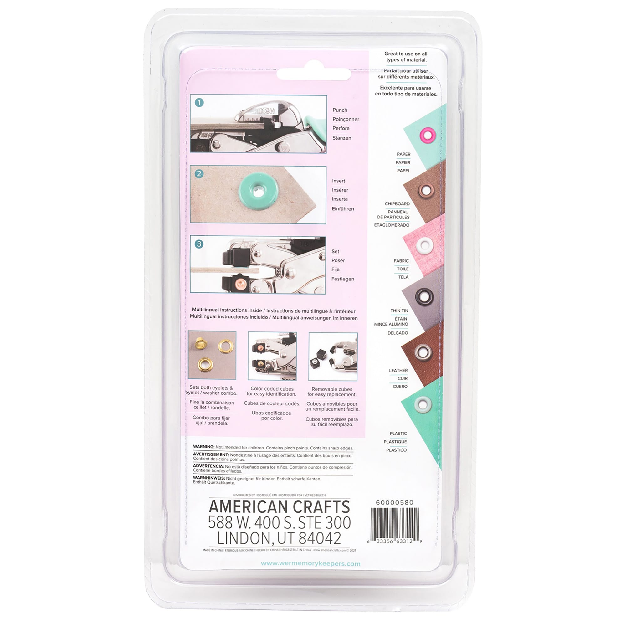 We R Makers Crop-A-Dile We R Makers - Crop-A-Dile Hole Punch & Eyelet Setter - Lilac