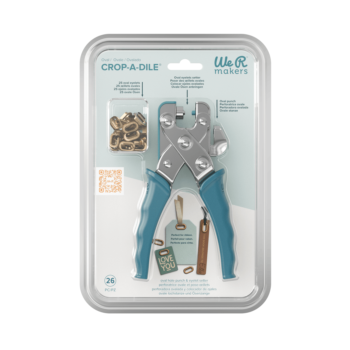 We R Makers Crop-A-Dile We R Makers Crop-A-Dile - Hole Punch & Eyelet Setter - Oval