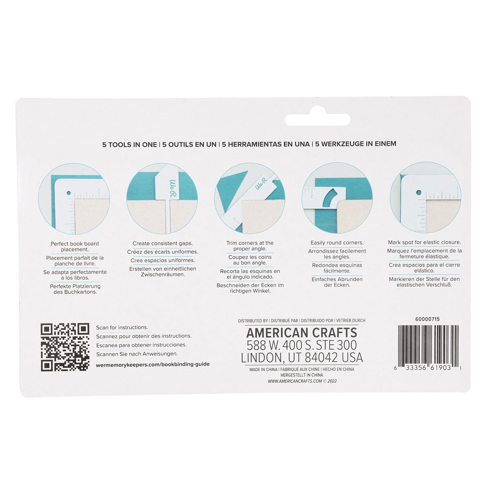 We R Makers Cutting Tools We R Book Cover Guide-Mint