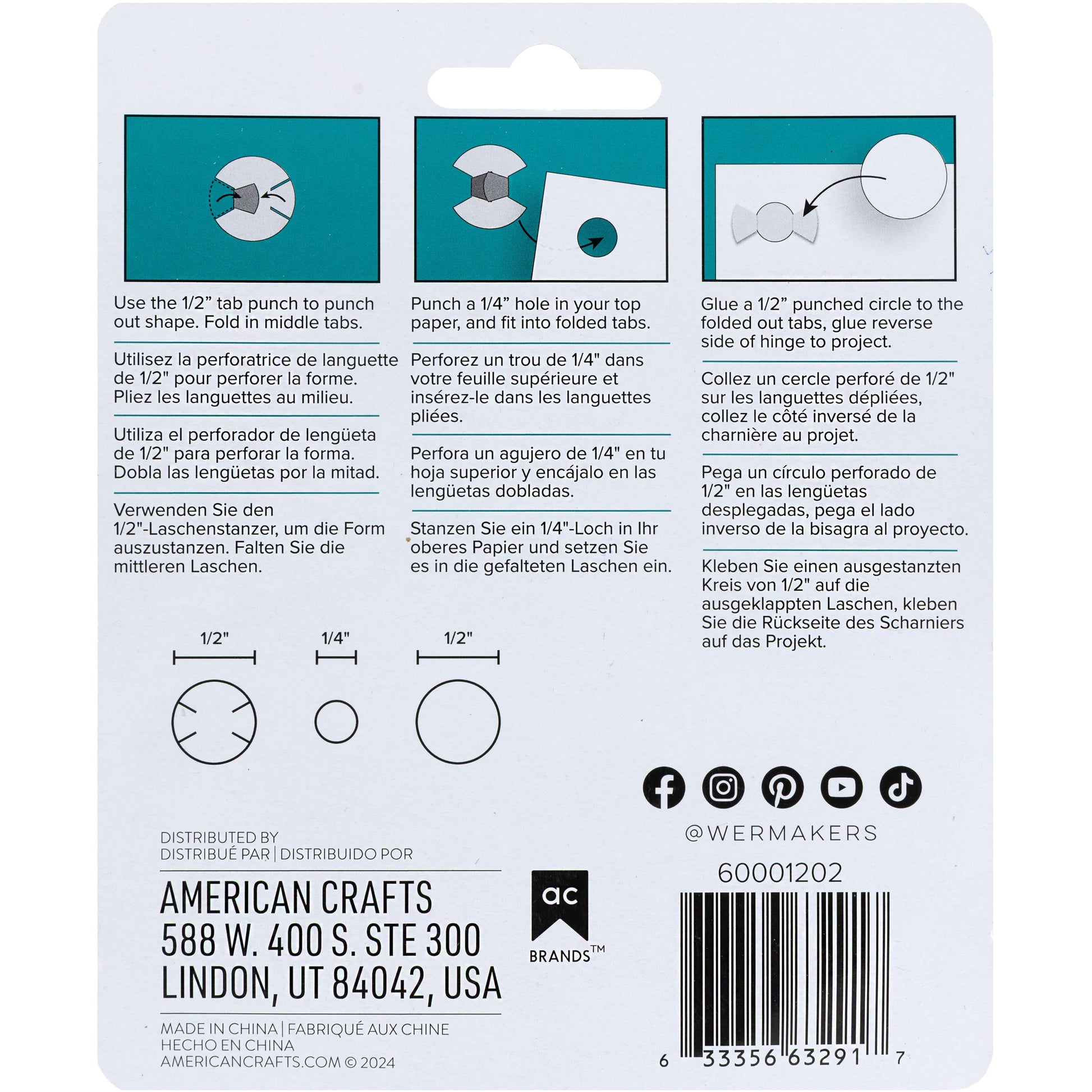 We R Makers Cutting Tools We R Makers – Hinge Punch Set