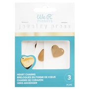 We R Makers Jewelry Press We R Makers – Jewelry Press Stainless Steel Hearts Charms – 3 Pack