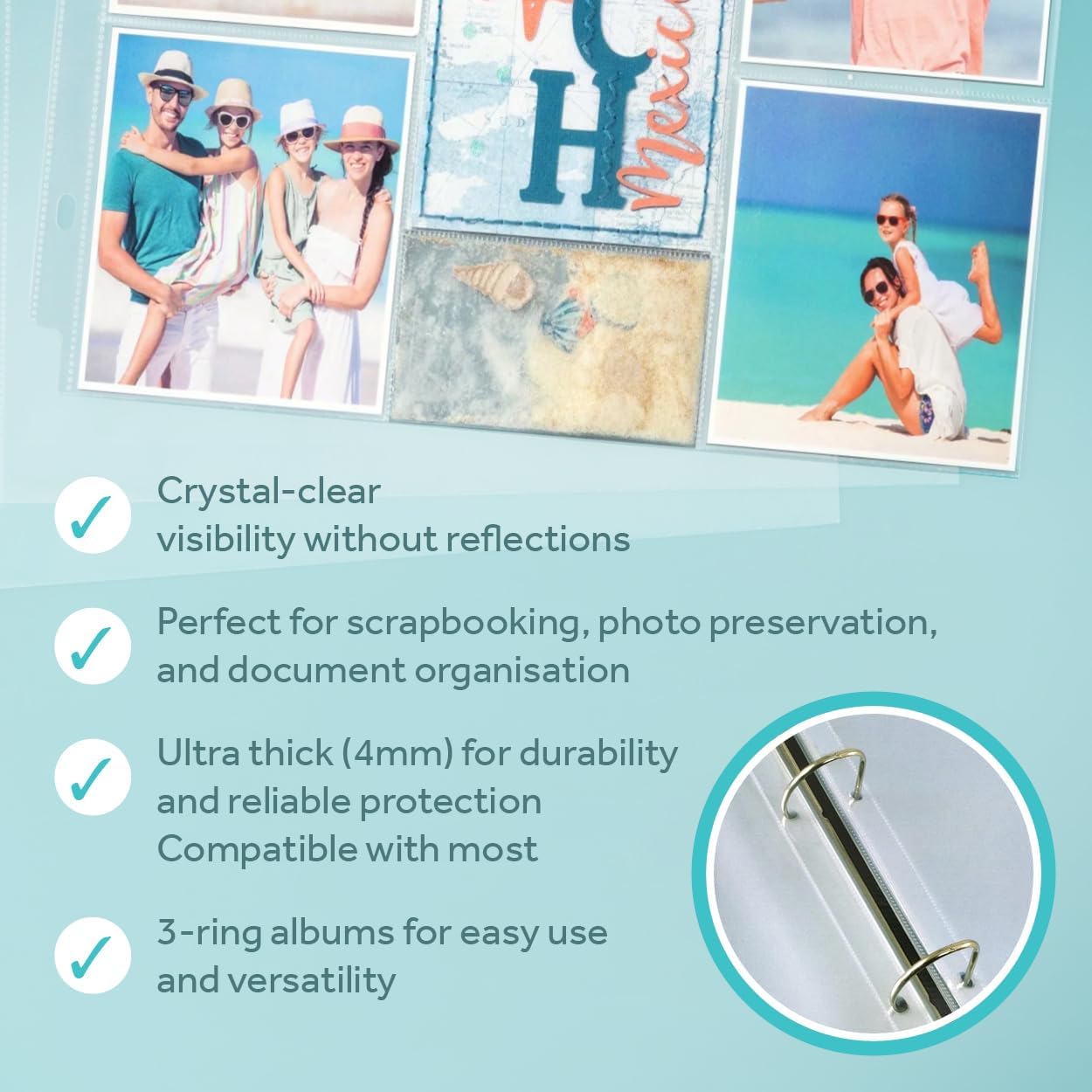 We R Makers Page Protectors We R Makers 12" x 12" Photo Album & Scrapbook Non-Glare Page Protectors, 30 Sleeves (3-Pack)