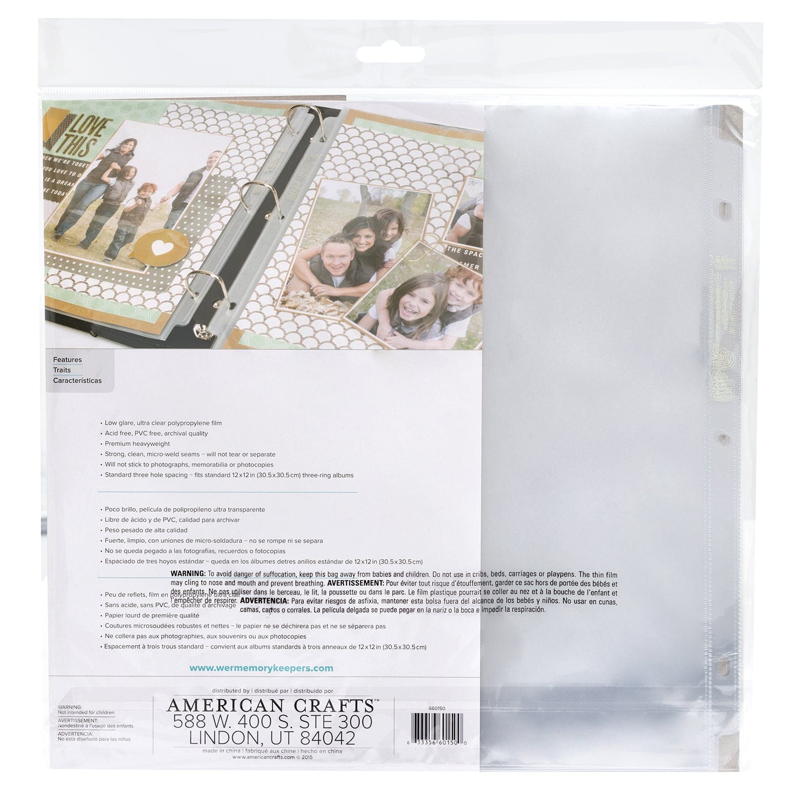 We R Makers Page Protectors We R Makers 12x12 Non-Glare Page Protectors - 10 Pack