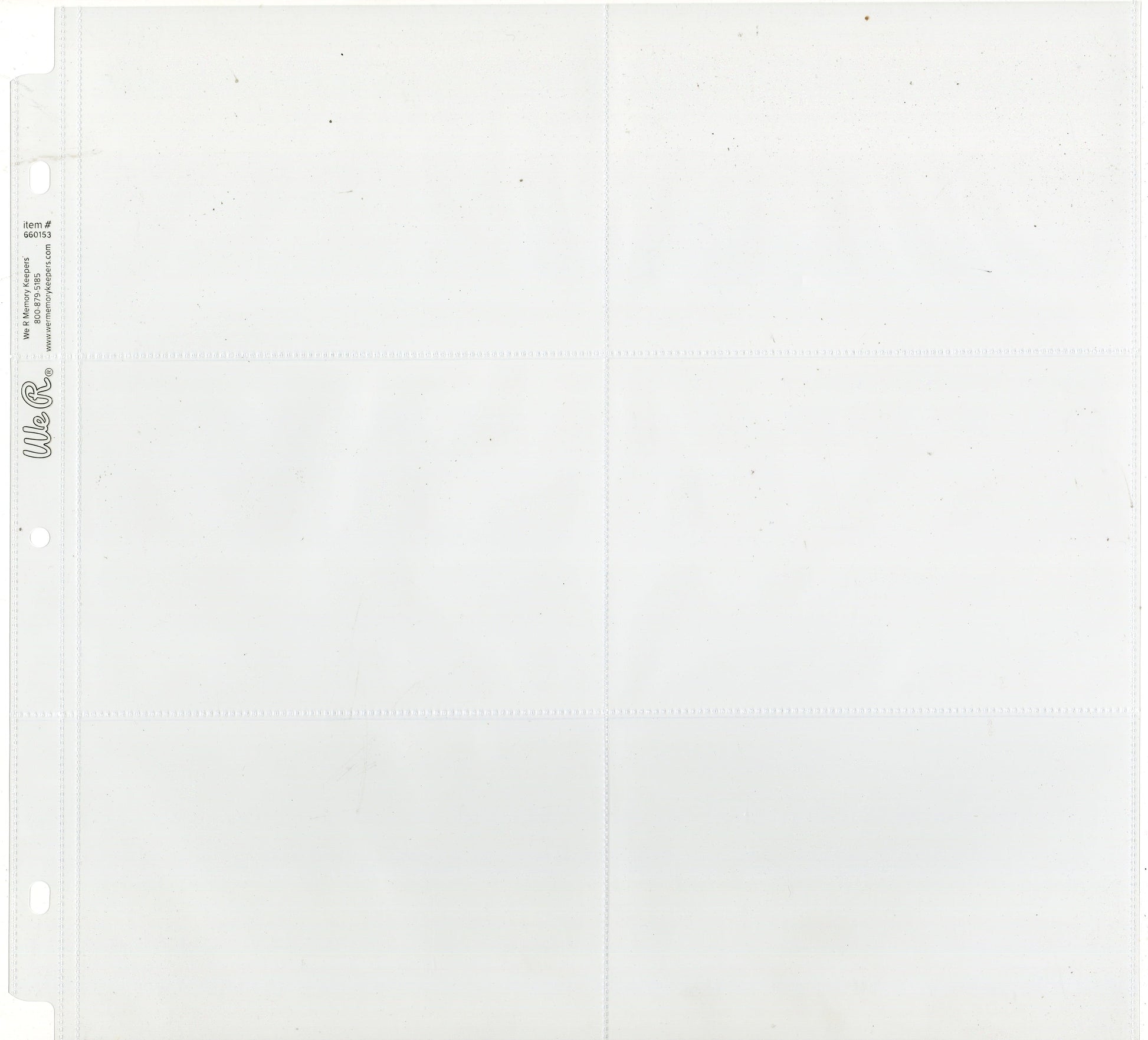We R Makers Paper Crafts Albums We R Post Bound Photo Sleeves 12"X12" 10/Pkg-Six 4"X6" Pockets