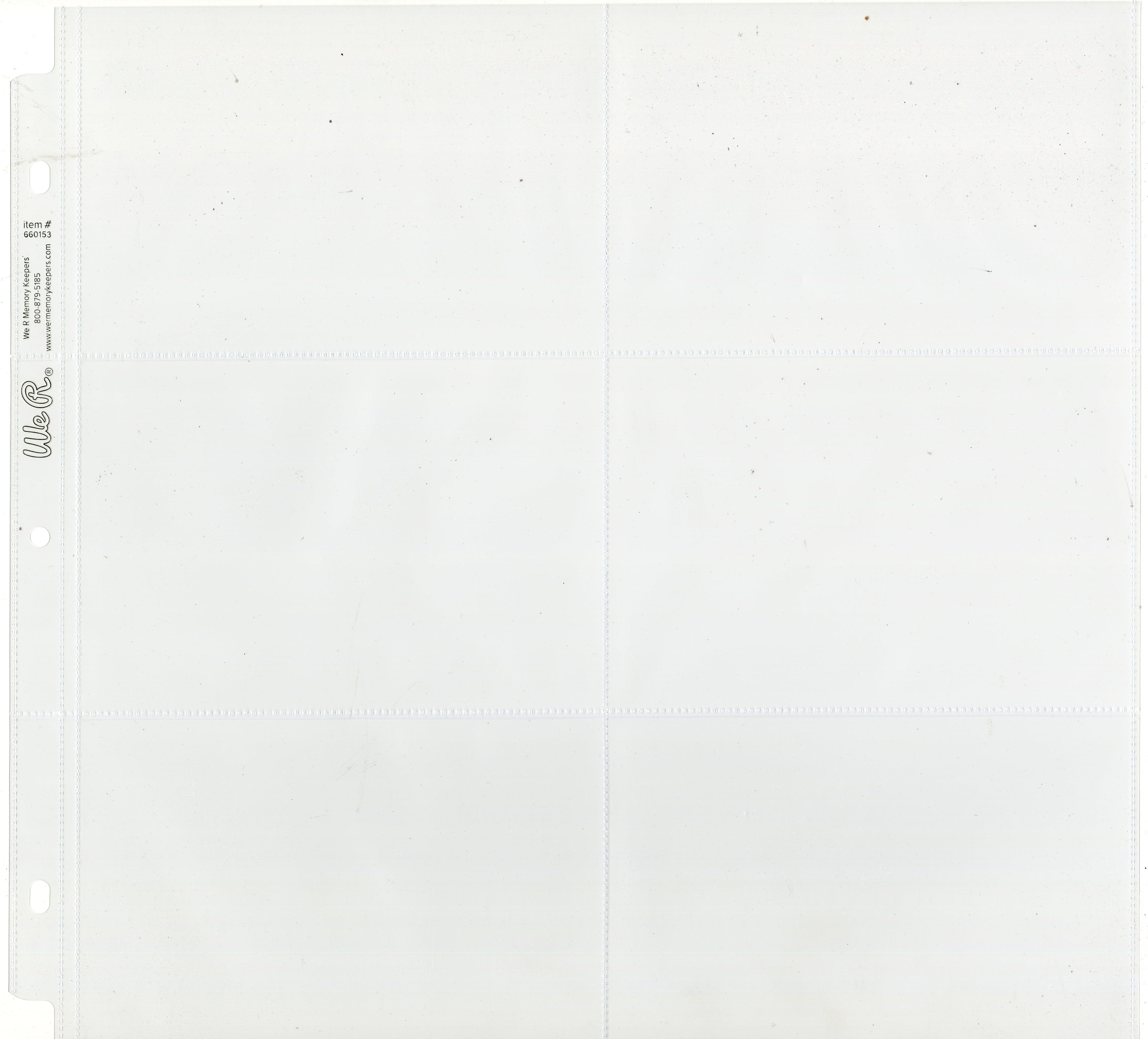 We R Makers Paper Crafts Albums We R Post Bound Photo Sleeves 12"X12" 10/Pkg-Six 4"X6" Pockets