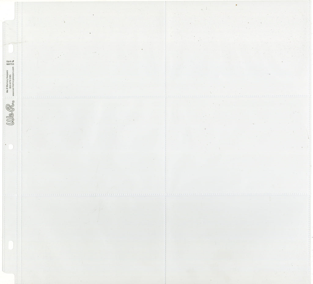 We R Makers Paper Crafts Albums We R Post Bound Photo Sleeves 12