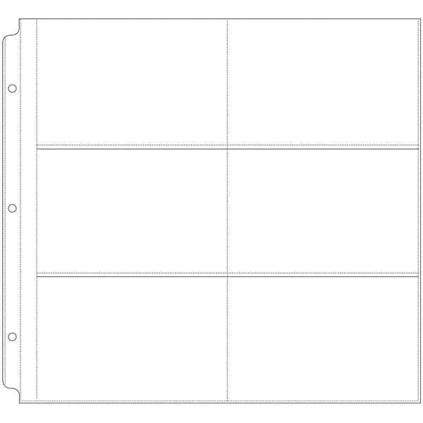 We R Makers Paper Crafts Albums We R Post Bound Photo Sleeves 12"X12" 10/Pkg-Six 4"X6" Pockets