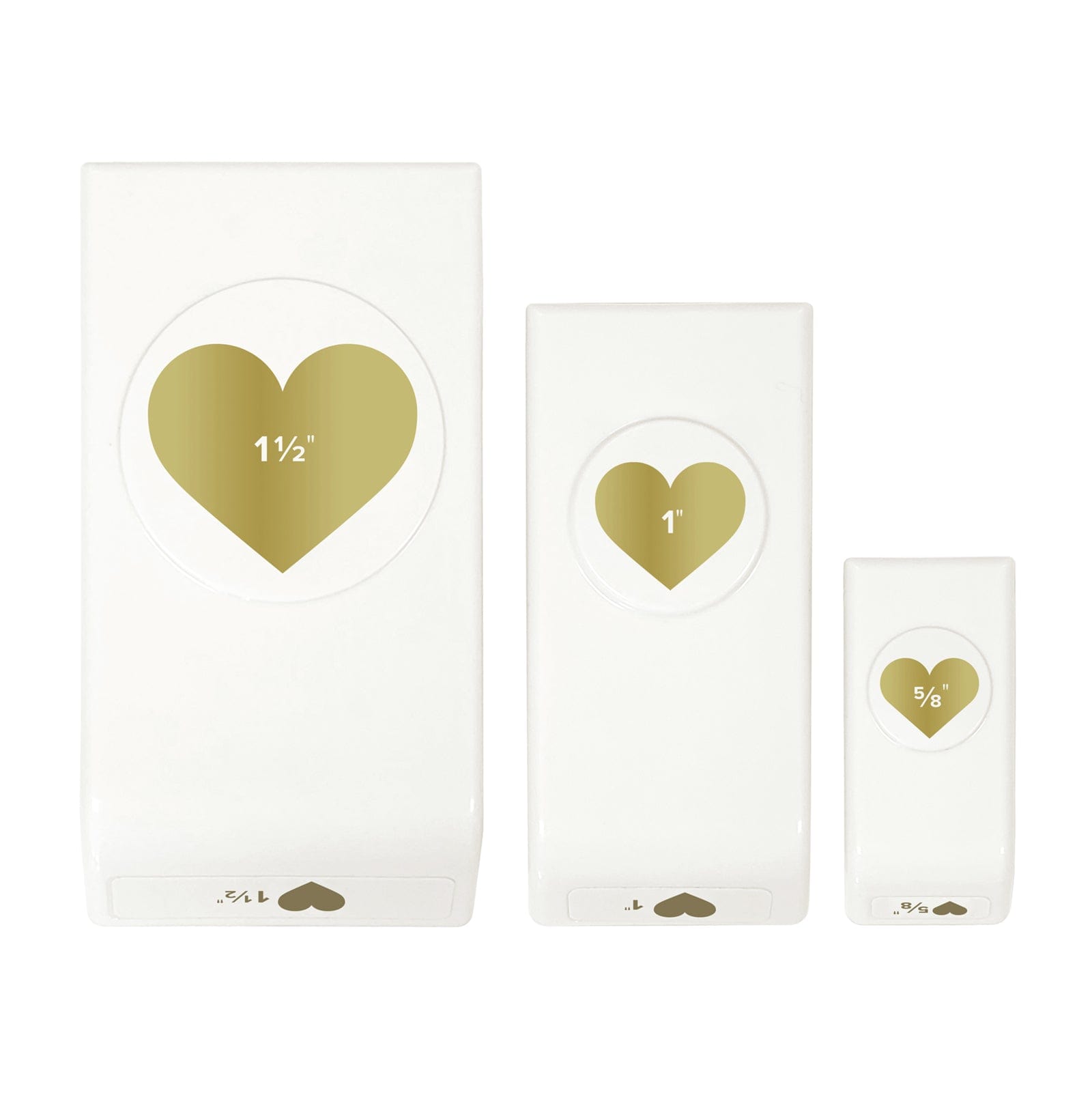 We R Makers Punches We R Makers Hearts Layering 3 Pack Paper Pucnhes