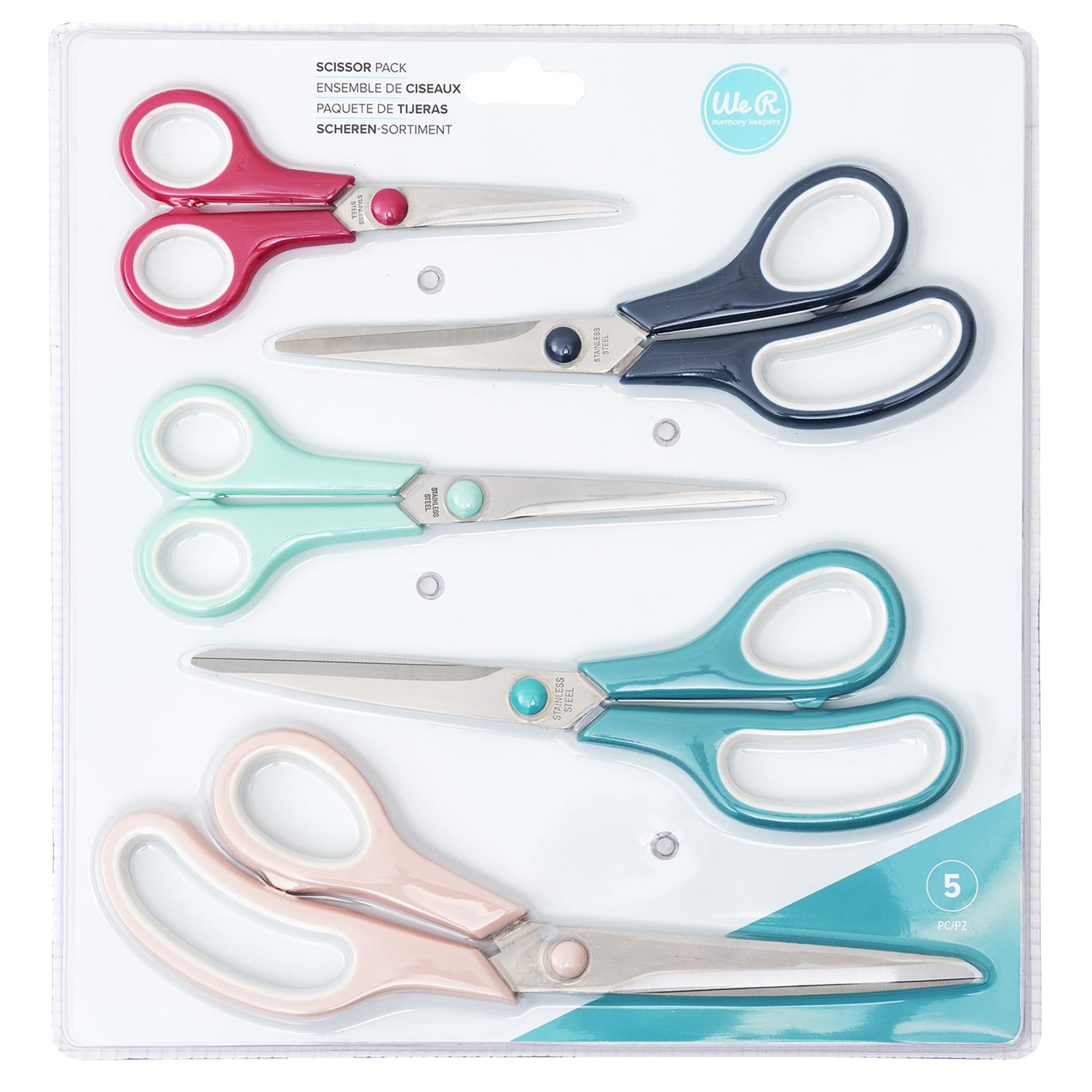 We R Makers Scoring & Cutting We R Makers Assorted Scissors - 5 Pairs