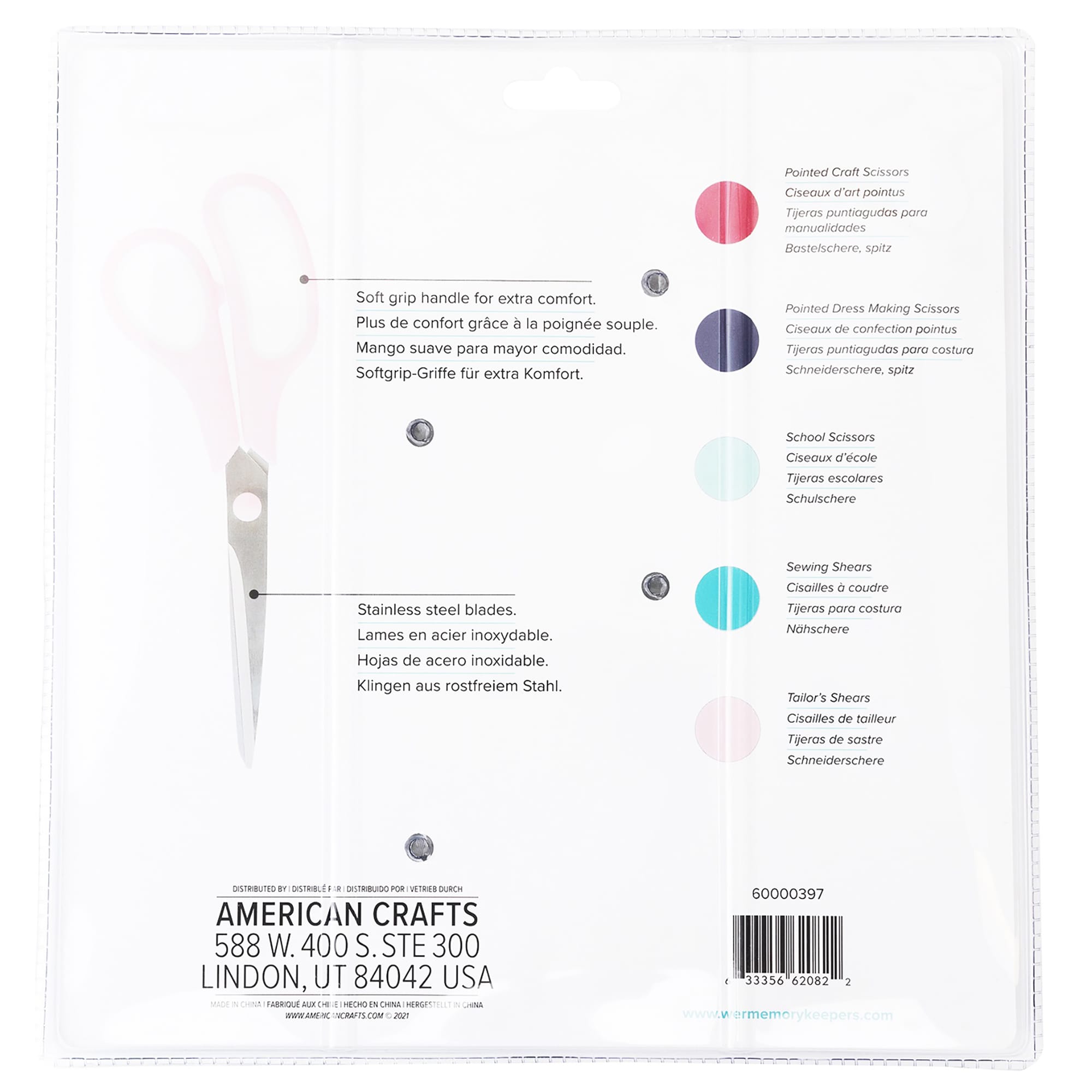 We R Makers Scoring & Cutting We R Makers Assorted Scissors - 5 Pairs