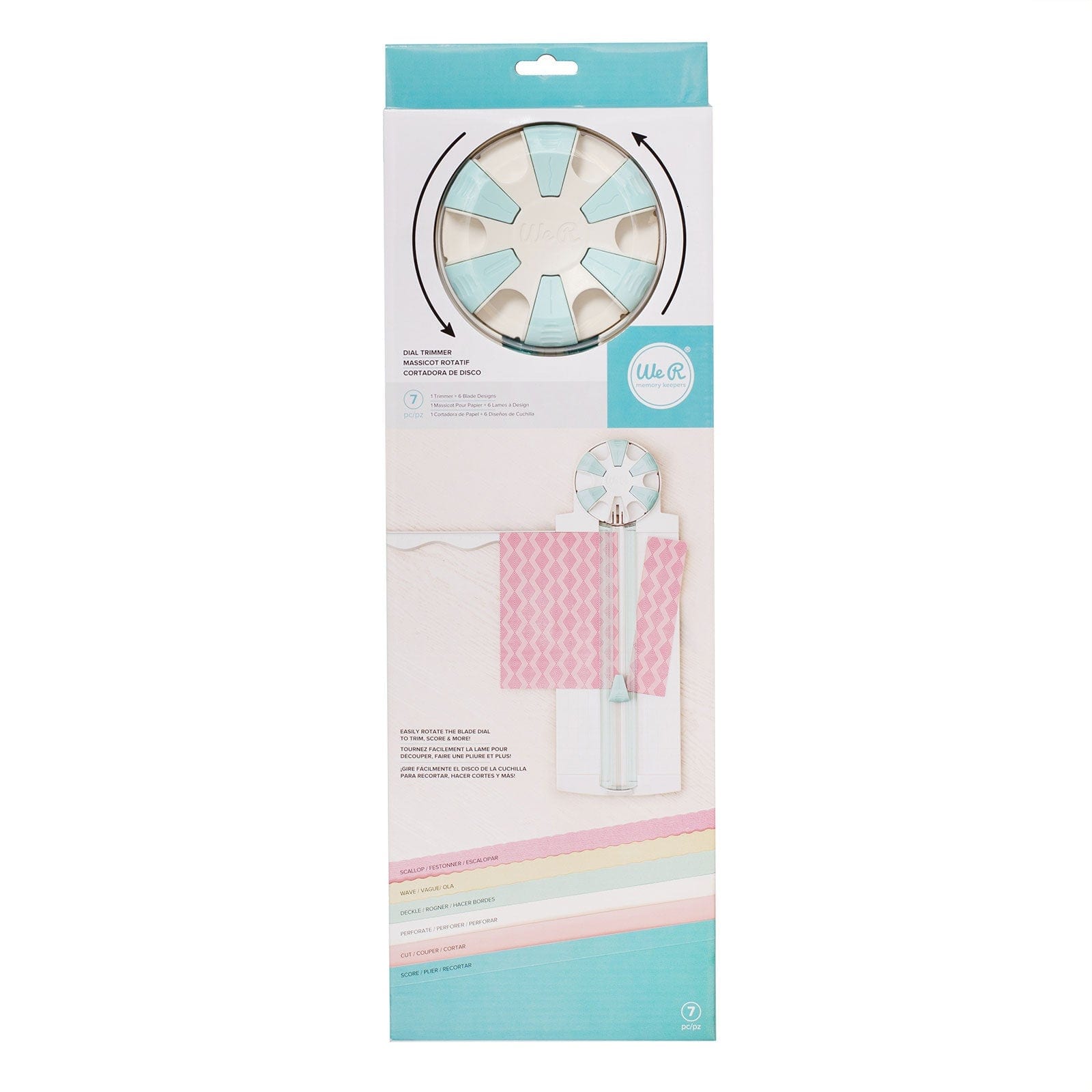 We R Makers Scoring & Cutting We R Makers Tool Dial Trimmer with 6 Blade Designs