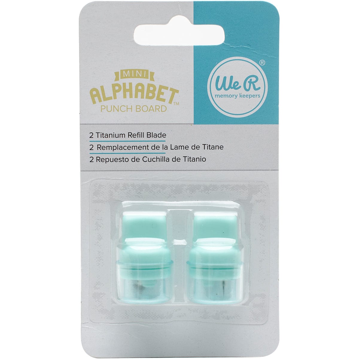 We R Makers Tools Mini Alphabet Punch Board Blade Refill 2 pack