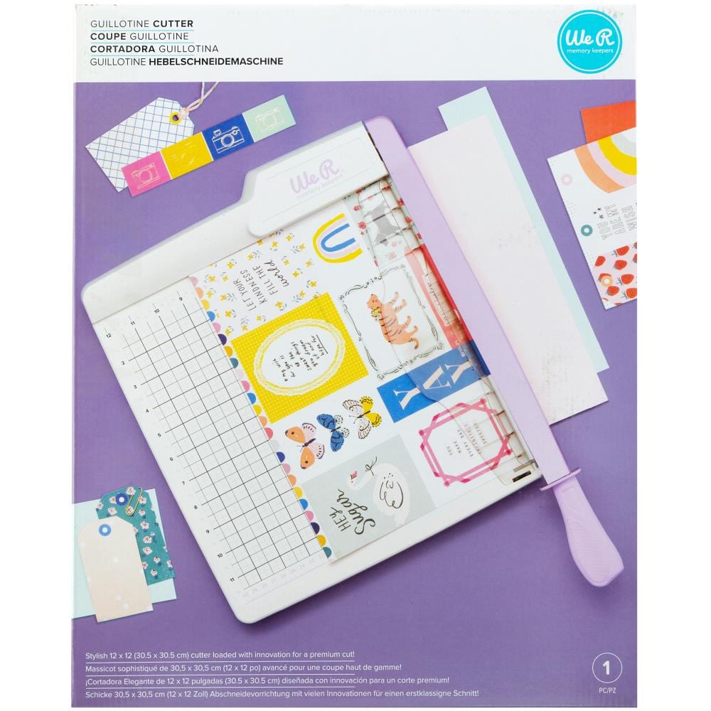 We R Makers Tools We R Large Guillotine Cutter - Lilac