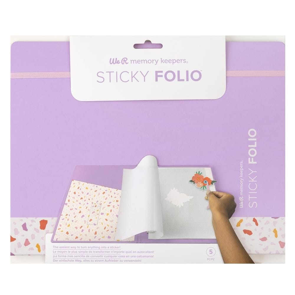 We R Makers Tools We R Makers Make Your Own Stickers Sticky Folio - Lilac