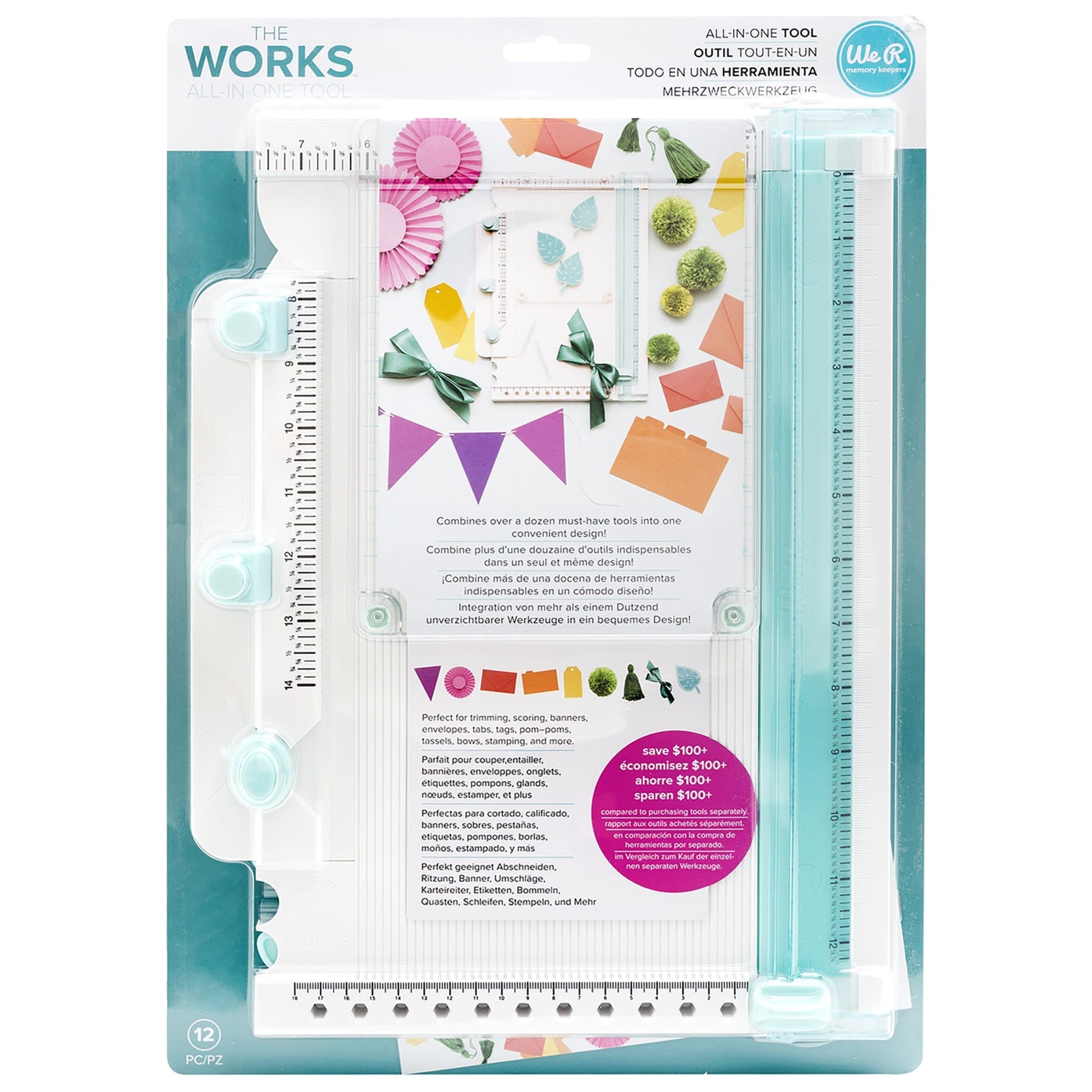 We R Makers Tools We R Makers - The Works All-in-One Scrapbooking Tool - Blue