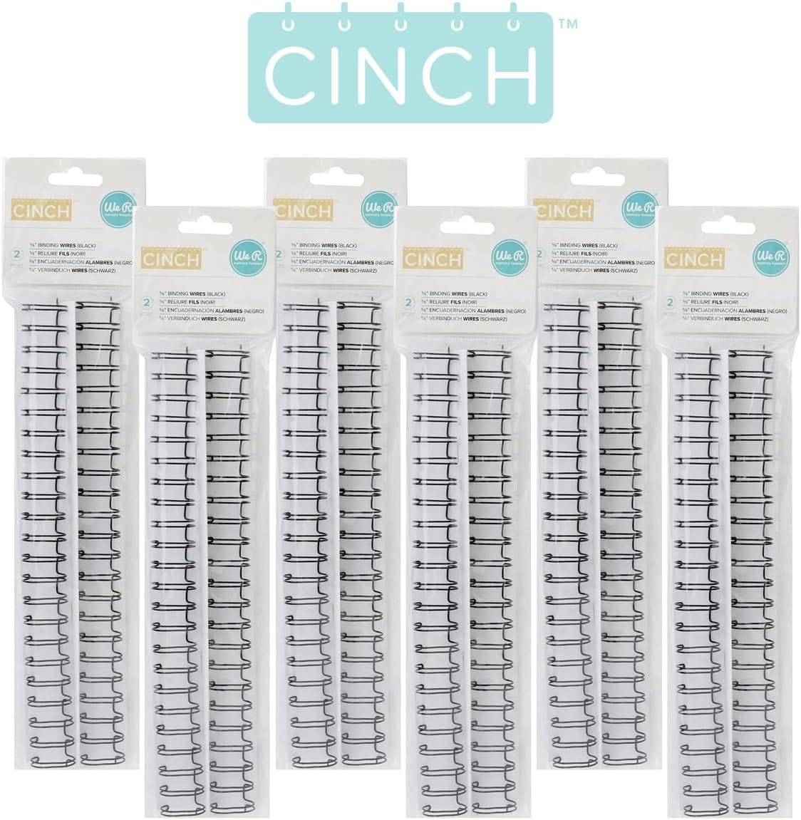 We R Makers We R Makers Cinch Binding Spines 0.625" x 10.5" – 12 Pack Black