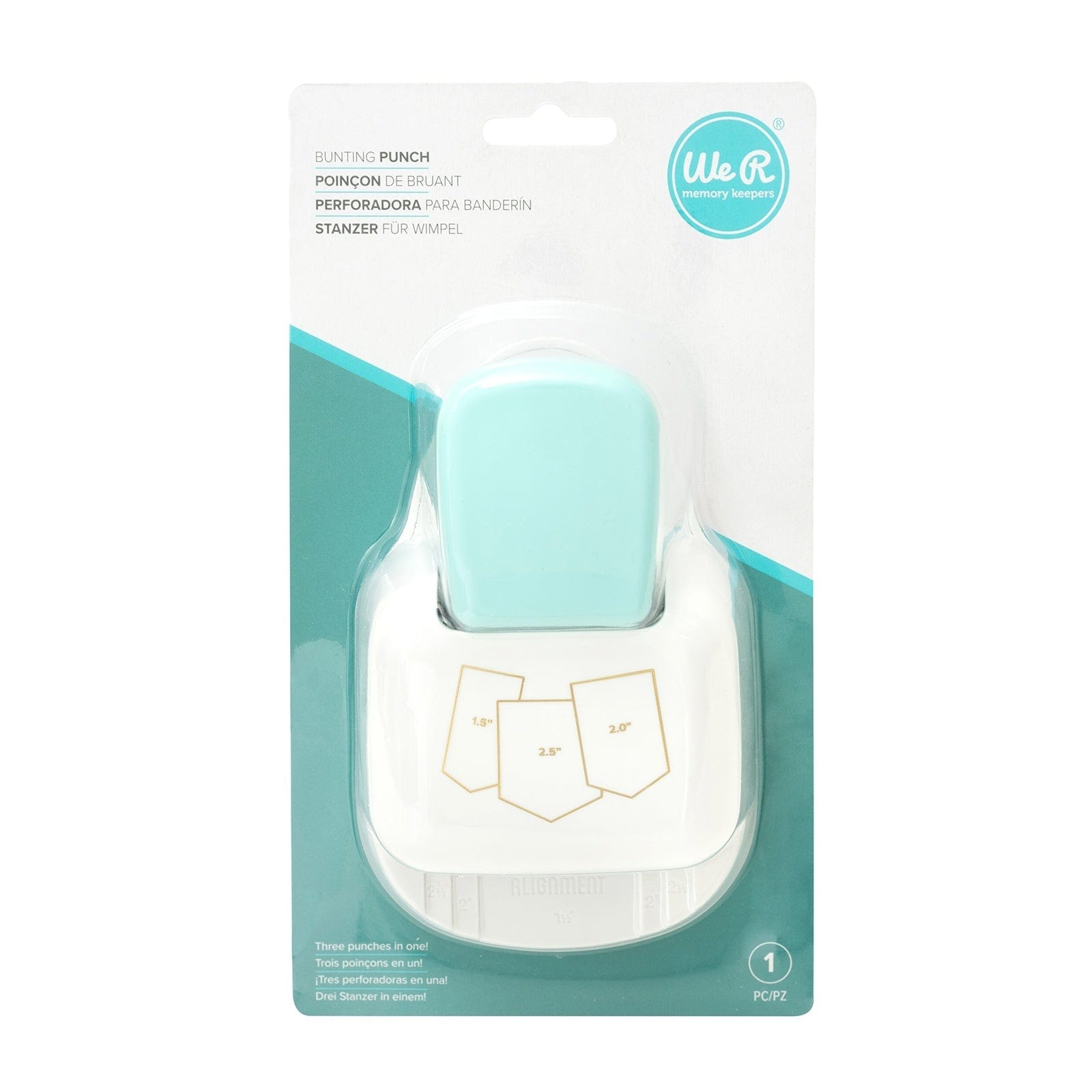 We R Makers - 3-In-1 Paper Punch - Bunting – Tonic Studios