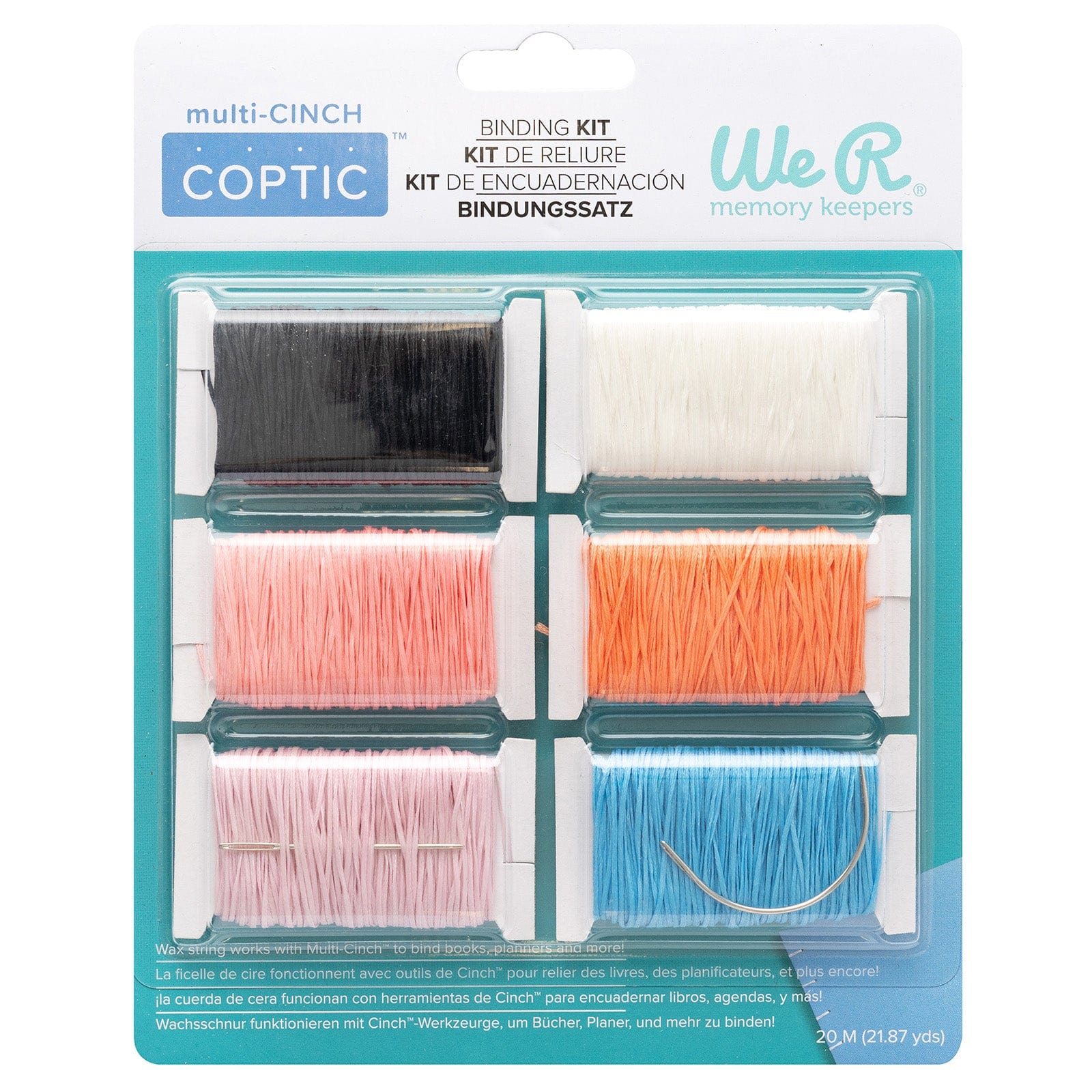 We R Makers We R Memory Keepers Cinch Coptic Binding Kit – 6 Pack Thread & Needles