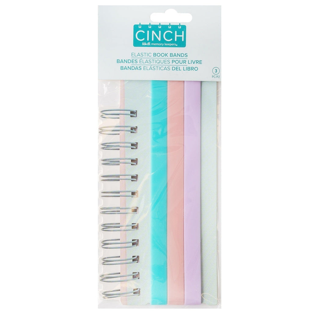 We R Makers We R Memory Keepers Cinch Elastic Book Bands-3/Pkg