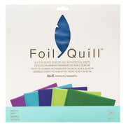 We R Makers We R Memory Keepers Foil Quill Foil Sheets, 12" x 12" - 15 pack - Peacock
