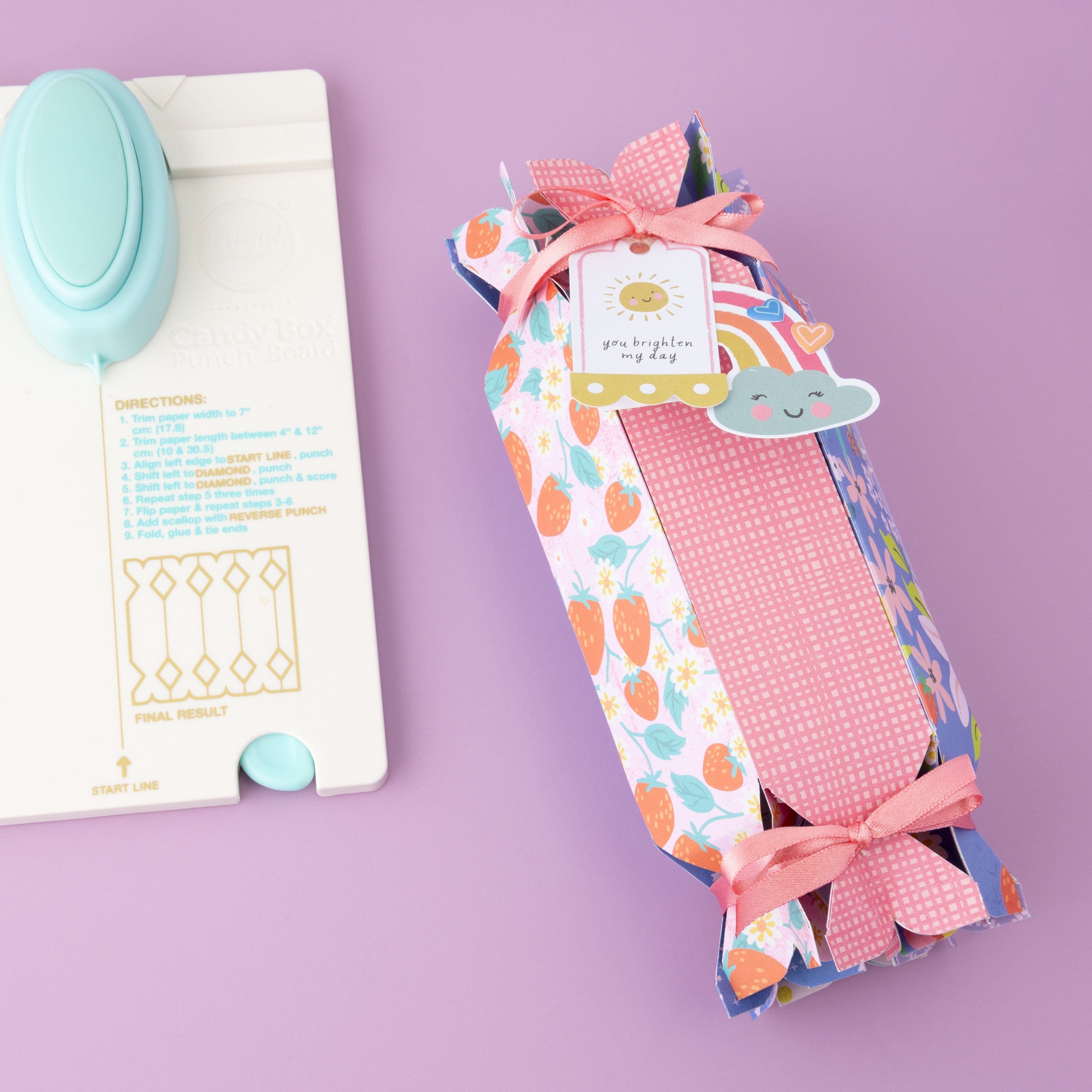 We R Makers We R Memory Keepers Punch Board-Candy Box