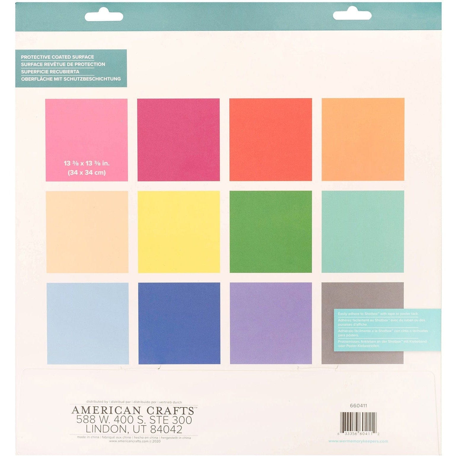 We R Makers We R Memory Keepers ShotBox Background 12/Sheets-Color