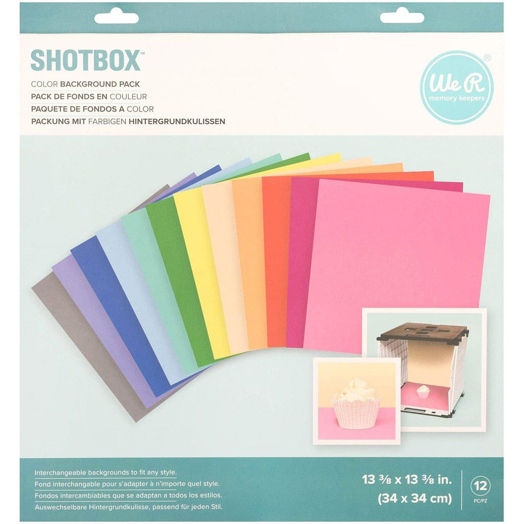 We R Makers We R Memory Keepers ShotBox Background 12/Sheets-Color