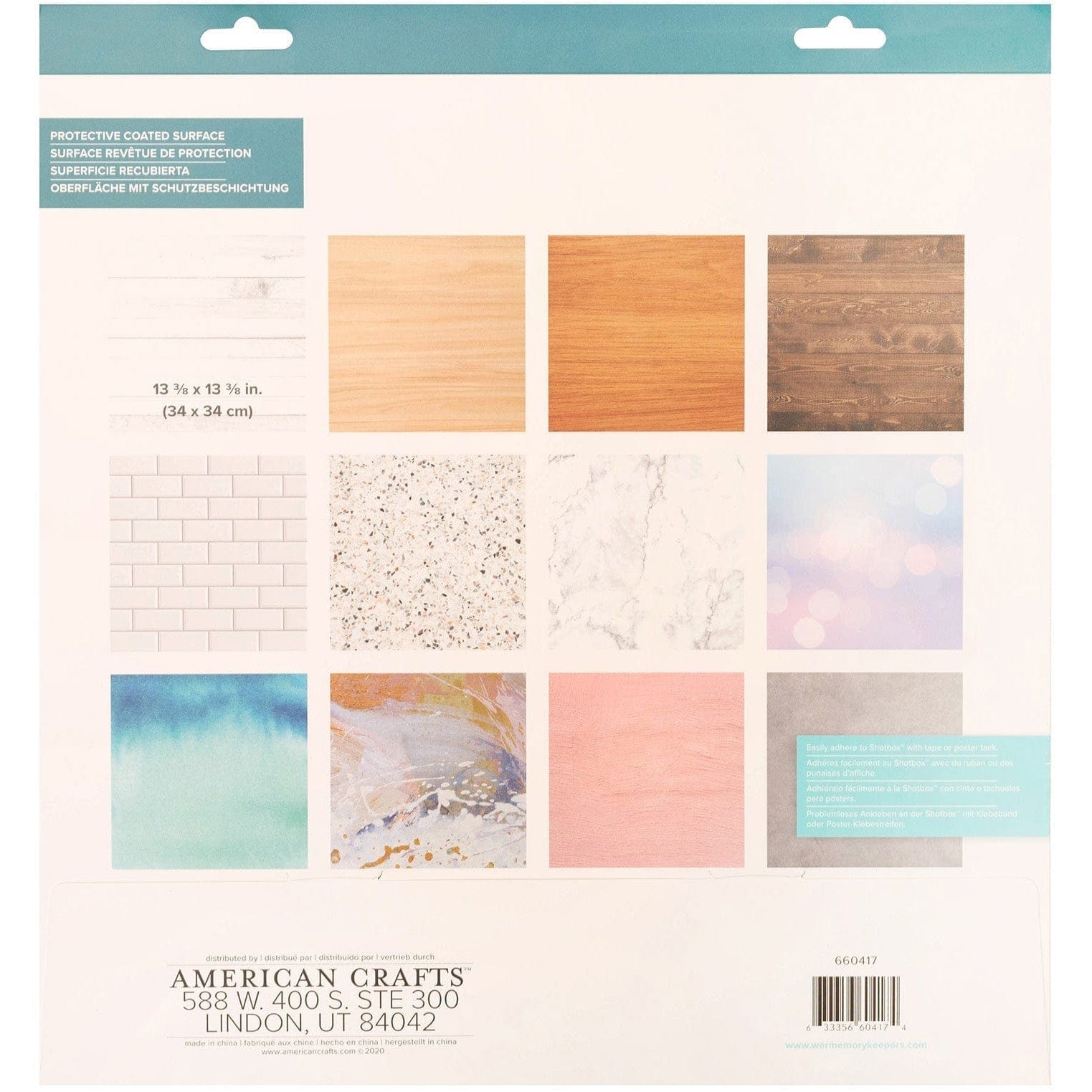 We R Makers We R Memory Keepers ShotBox Background 12/Sheets-Photoreal