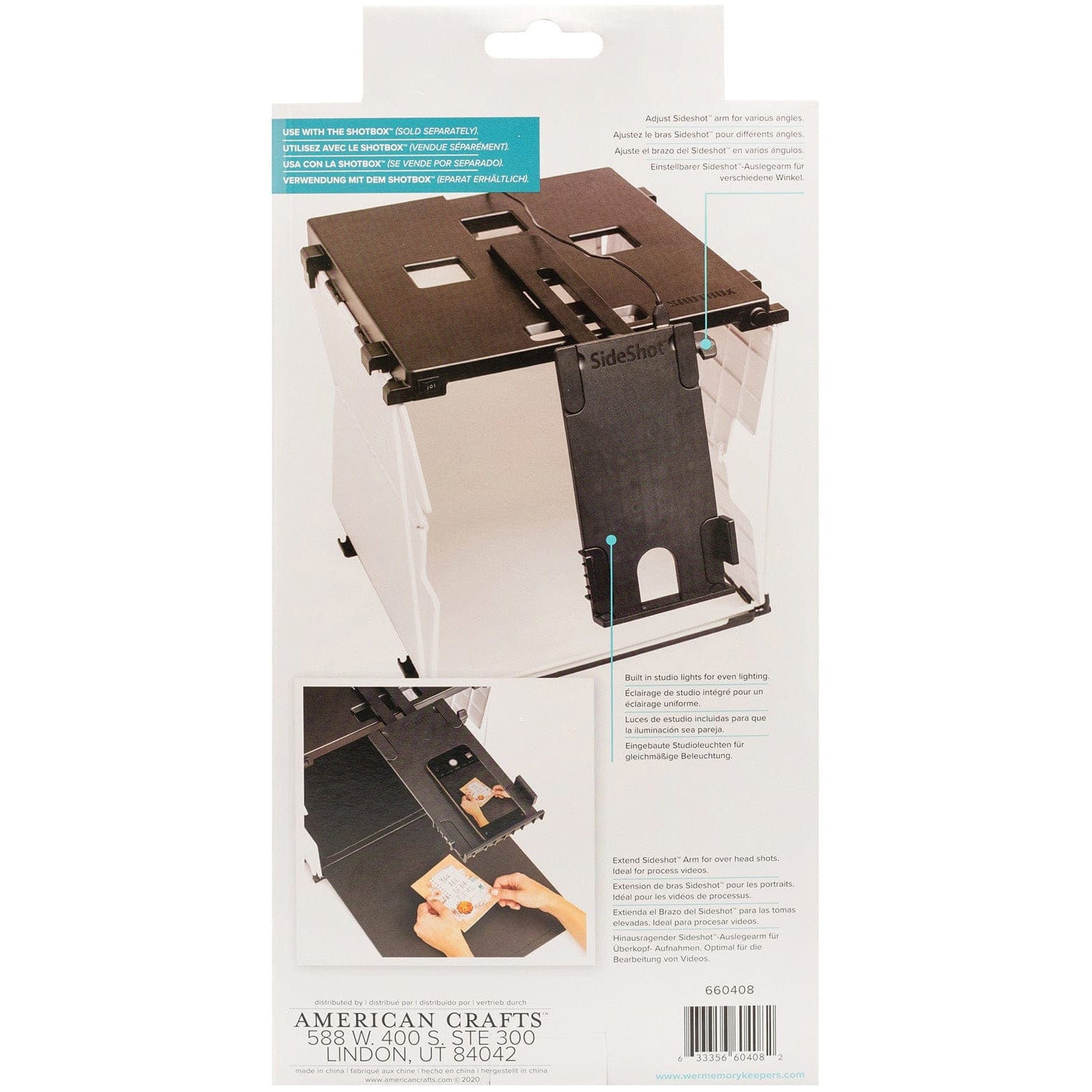 We R Makers We R Memory Keepers ShotBox SideShot Arm Attachment 2/Pkg