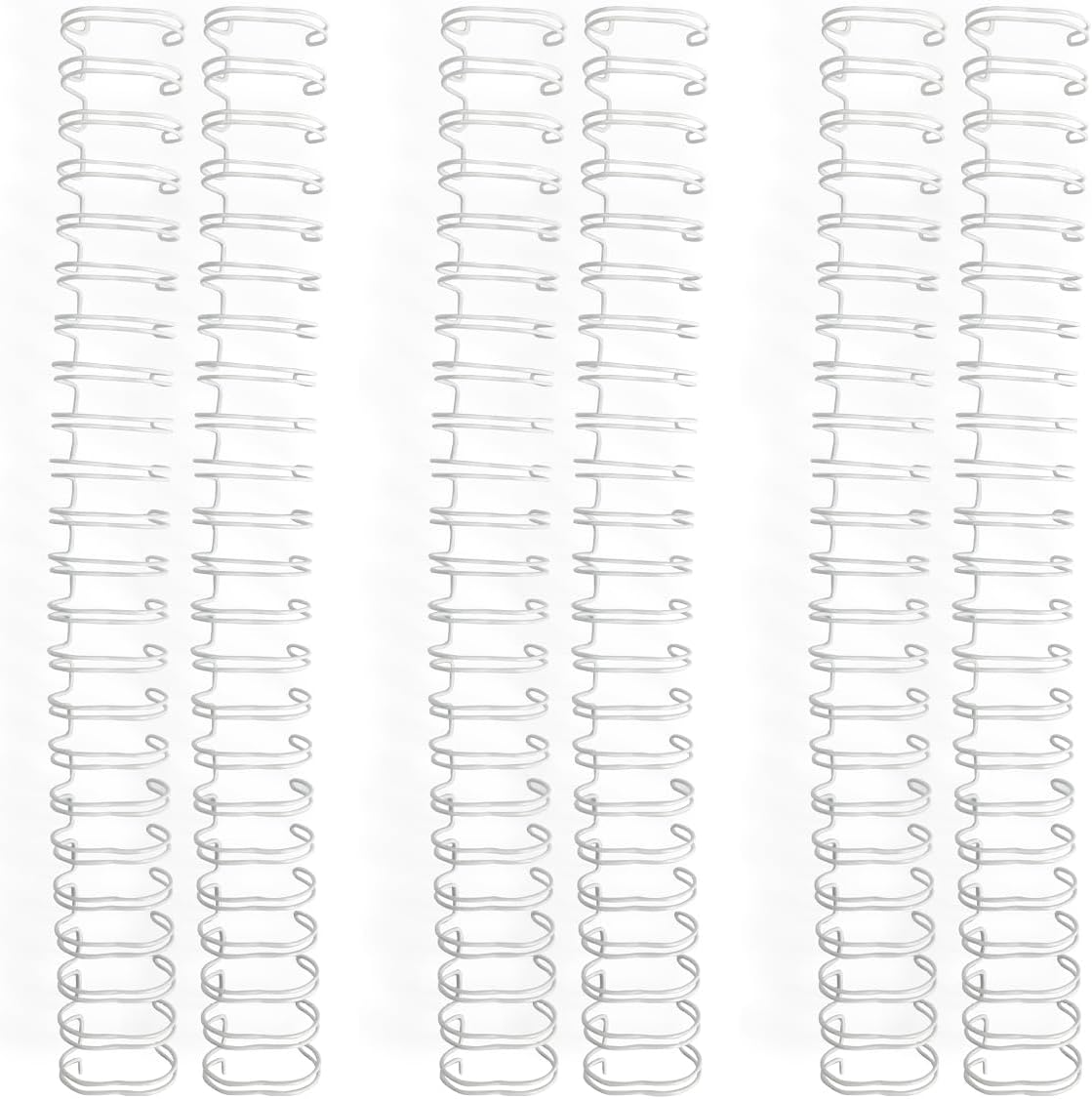 We R Makers Wires We R Memory Keepers Cinch Book Binding Wires 0.75" x 10.5" – White, 3 Pack Bundle (Total 6 Wires)