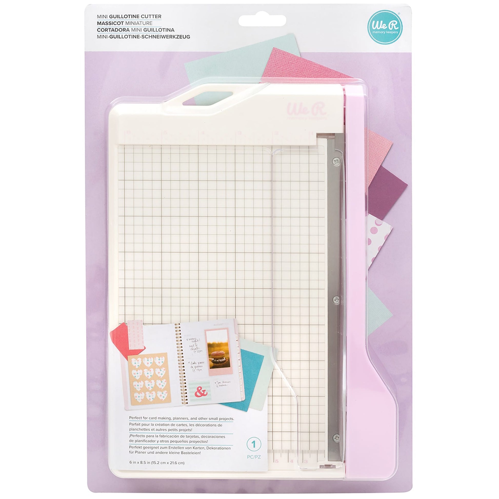 We R Tools We R Makers - Lilac Mini Guillotine Cutter - 6" x 8.5"
