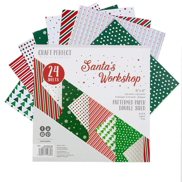 Craft Perfect 6x6 Card Packs Craft Perfect - 6x6 Paper Packs - Santa's Workshop - 9384E