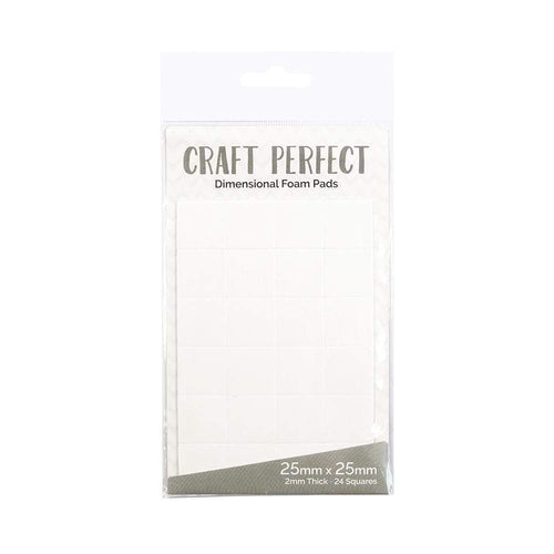 Craft Perfect Adhesives Craft Perfect - Adhesives - Dimensional Foam Pads - 25mm (24 pads)  - 9752e