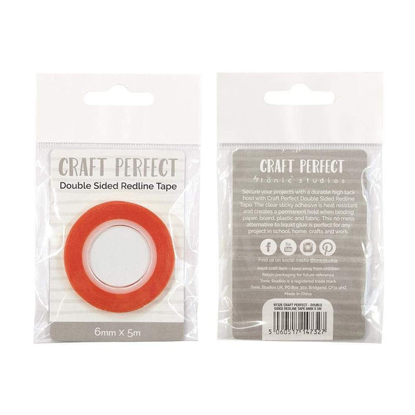 Craft Perfect Adhesives Craft Perfect - Adhesives - Double Sided Redline Tape - 6mm x 5m - 9732e