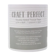 Craft Perfect Adhesives Craft Perfect - Adhesives - Double Sided Tissue Tape - 120mm x 25m - 9742e