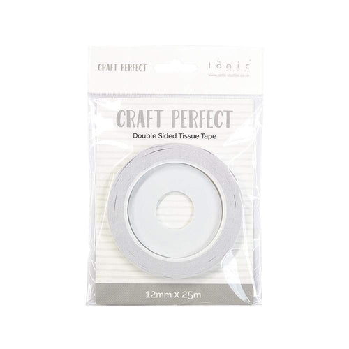 Craft Perfect Adhesives Craft Perfect - Adhesives - Double Sided Tissue Tape - 12mm x 25m - 9741e