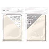 Load image into Gallery viewer, Craft Perfect Card Blanks &amp; Envelopes Craft Perfect - 10 Card Blanks &amp; Envelopes - Ivory White - US A6 - 9267e